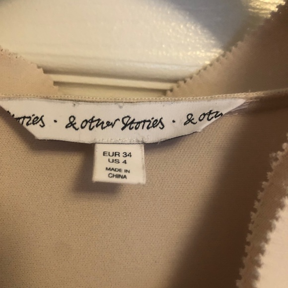 & Other Stories Beige Cream Dress - Picture 2 of 3